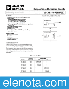 Analog Devices ADCMP350-ADCMP357 datasheet