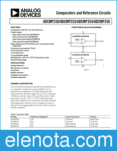 Analog Devices ADCMP350 datasheet