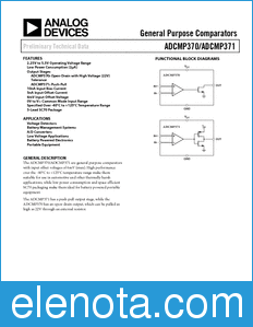 Analog Devices ADCMP370 datasheet