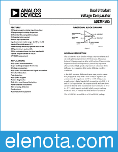 Analog Devices ADCMP565 datasheet