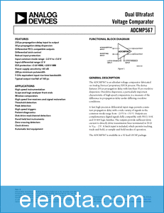 Analog Devices ADCMP567 datasheet