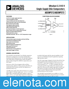 Analog Devices ADCMP572 datasheet