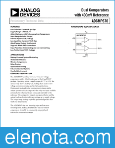 Analog Devices ADCMP670 datasheet