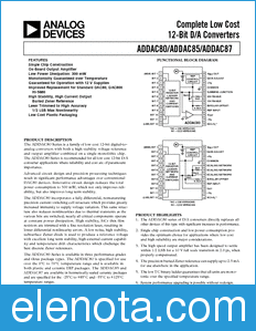 Analog Devices ADDAC80 datasheet