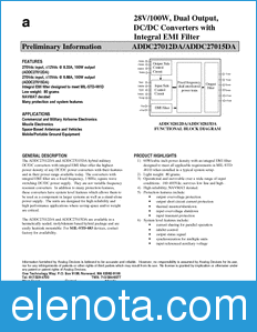 Analog Devices ADDC27012 datasheet