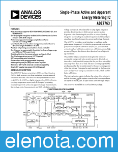 Analog Devices ADE7763 datasheet