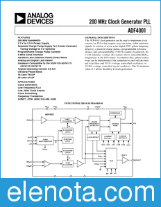Analog Devices ADF4001 datasheet