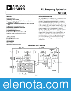 Analog Devices ADF4108 datasheet
