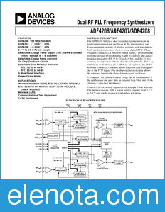 Analog Devices ADF4208 datasheet