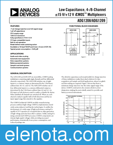 Analog Devices ADG1208 datasheet