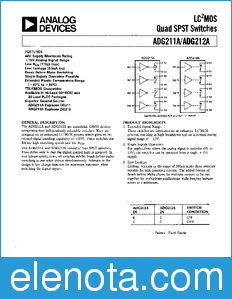 Analog Devices ADG211A datasheet