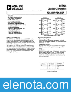 Analog Devices ADG212A datasheet