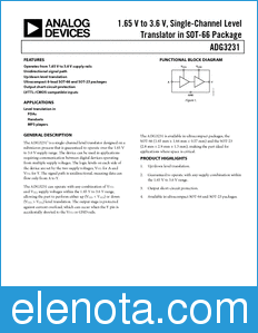 Analog Devices ADG3231 datasheet
