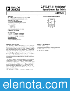 Analog Devices ADG3249 datasheet