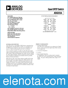 Analog Devices ADG333A datasheet