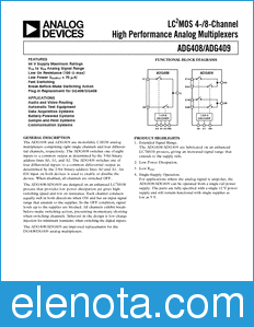 Analog Devices ADG408 datasheet