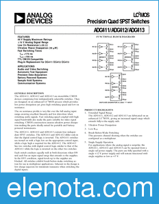 Analog Devices ADG412 datasheet