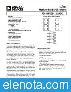 Analog Devices ADG433 datasheet