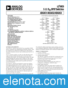 Analog Devices ADG452 datasheet