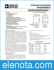 Analog Devices ADG508F datasheet