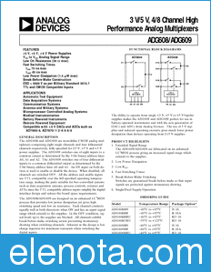 Analog Devices ADG608 datasheet