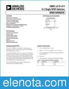 Analog Devices ADG619 datasheet