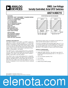 Analog Devices ADG714 datasheet