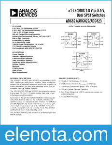 Analog Devices ADG821 datasheet