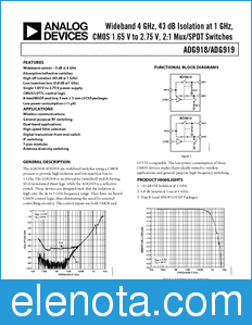 Analog Devices ADG918 datasheet