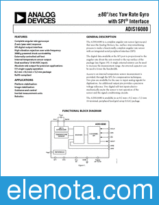 Analog Devices ADIS16080 datasheet