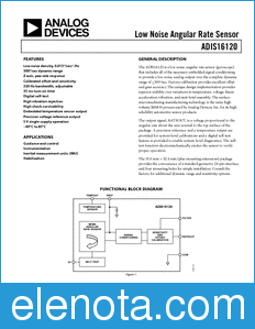 Analog Devices ADIS16120 datasheet