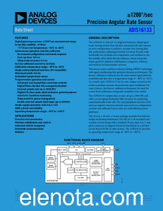 Analog Devices ADIS16133 datasheet