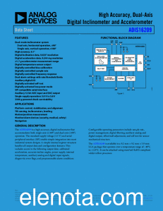 Analog Devices ADIS16209 datasheet