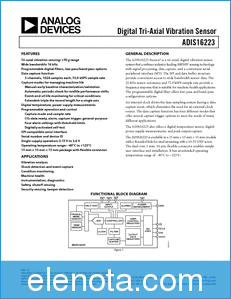 Analog Devices ADIS16223 datasheet