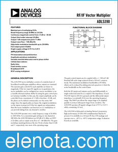 Analog Devices ADL5390 datasheet