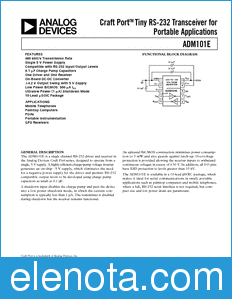 Analog Devices ADM101E datasheet