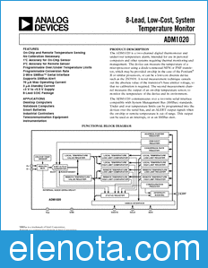 Analog Devices ADM1020 datasheet