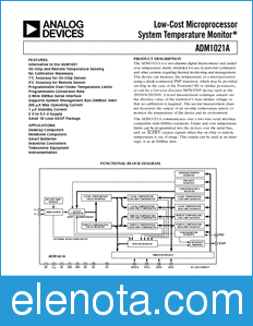 Analog Devices ADM1021A datasheet