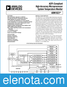 Analog Devices ADM1023 datasheet
