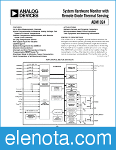 Analog Devices ADM1024 datasheet