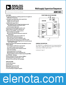 Analog Devices ADM1065 datasheet