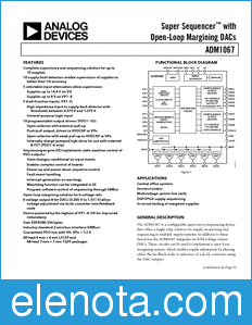 Analog Devices ADM1067 datasheet