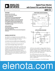 Analog Devices ADM1191 datasheet