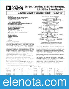 Analog Devices ADM208E datasheet