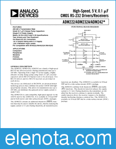 Analog Devices ADM222 datasheet