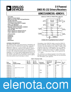 Analog Devices ADM223 datasheet