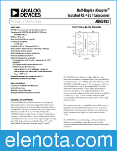 Analog Devices ADM2483 datasheet
