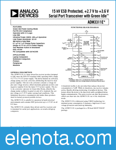 Analog Devices ADM3311E datasheet
