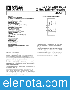 Analog Devices ADM3491 datasheet