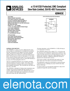 Analog Devices ADM483E datasheet